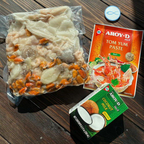 Жульен из кальмара с грибами, 300 г.